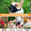 Dog Muzzle Soft Mesh Muzzle - Adjustable Breathable Dog Muzzle,