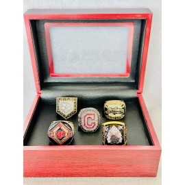 EBSportsRings.com 5 PCS Cleveland Indians World Series Championship Ring Set W Box, US SHIP