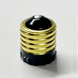 Generic Lamp Socket Adapter Reducer from E26 Medium Edison Base to E12 Candelabra Base - E313, Black