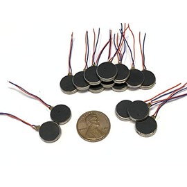 15 Pieces Vibration coin Vibrating motor flat micro rpm dc 12mm x 3mm small B14