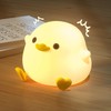 UNEEDE LED Cute Bean Duck Night Light, DoDo Duck Silicone