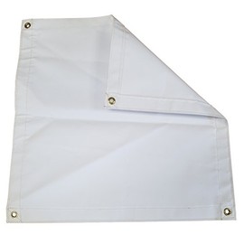 10 Ft. x 12 Ft. White Vinyl Tarp - 10 OZ.