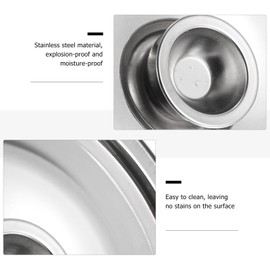 Oil Pot Lid Replacement 1pc 16cm Stainless Steel Pot Cover, Pot Lid Replacement Seasoning Pot Cover Cookware Lids for Home Kitchen Kitchen Small Pot Lid