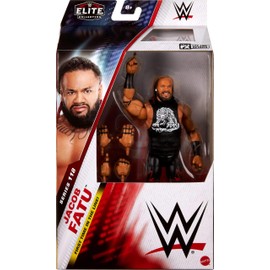 Mattel WWE Elite Action Figure & Accessories, Series #118, 6-inch Collectible Jacob Fatu with 25 Articulation Points & Swappable Hands