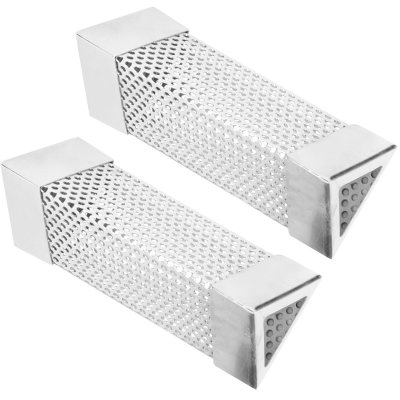 2Pcs BBQ Grill Smoker Tube Mesh Tube Pellets Smoke Box