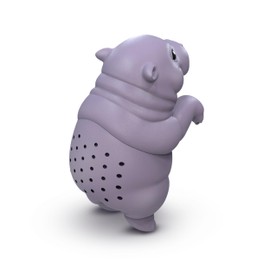 Genuine Fred SIP'OPOTAMUS Baby Hippo Tea Infuser – Moo Deng Inspired Design - Loose Leaf Tea Strainer - BPA-Free Silicone - Dishwasher Safe - Cute and Functional Gift