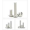M6-1.0 x 100mm Button Head Socket Cap Screws, Stainless Steel