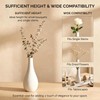 6.5 Inch White Ceramic Bud Vase Narrow Neck Small Flower