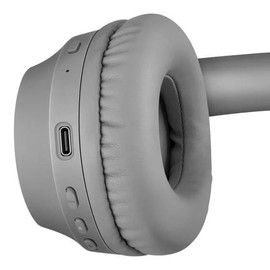 STEREN Audífonos Bluetooth multipunto Extra Bass con Ecualizador por App (Gris)