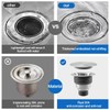 QuiLanTu 3 1/2" Kitchen Sink Drain Kit Replacement Sink Drain