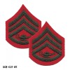 PAIR USMC Marine Corps ROTC Staff Sergeant Chevron Patches ~ Small ~ USA