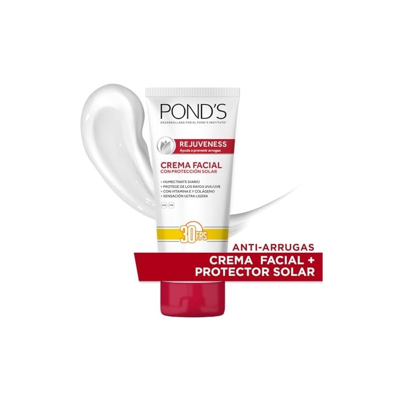 Pond's Crema Facial Rejuveness con Factor de Protección Solar 30,