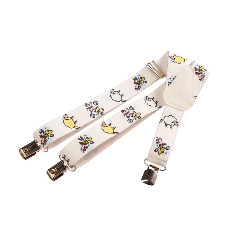 Olata Children’s Elasticated Sheep Design Y-Shape Braces/Suspenders (1-5 Years) -