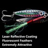 5pcs 30g Colorful Blade Shape Fishing Lures Metal Double Hook