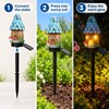Solar Cartoon House LED Garden Stake Light, Warm Yellow Outdoor