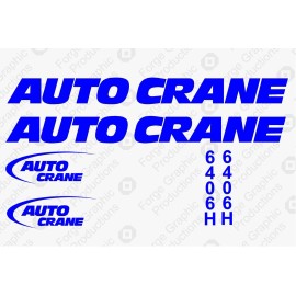 Aftermarket Fits Auto Crane 6406H 6406 Decal Kit Crane Truck Replacement Stickers Graphics