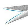 Newest Eyebrow Tweezers Brow Shaping Scissors (Silver)，Eyebrow Scissors