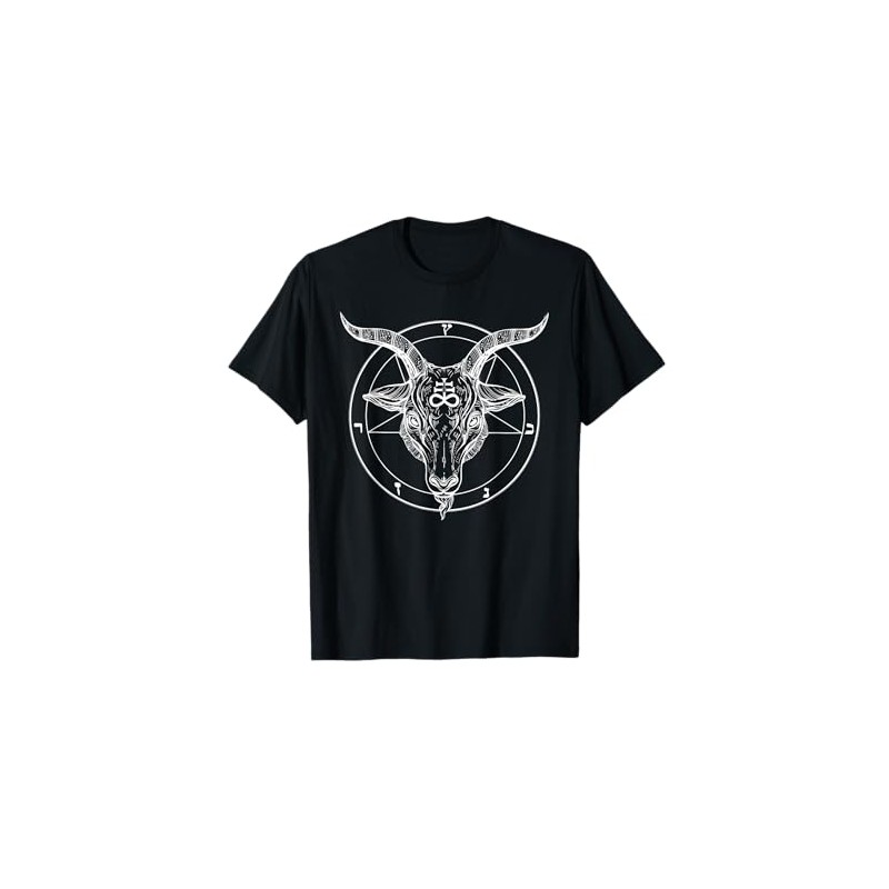 Pentagram Tshirt - Baphomet Satanist Goat Tee - Stay Weird