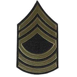 WW2 US Army Master Sgt Stripes, reproduction American NCO’s in the US Army in WW2 Iron on
