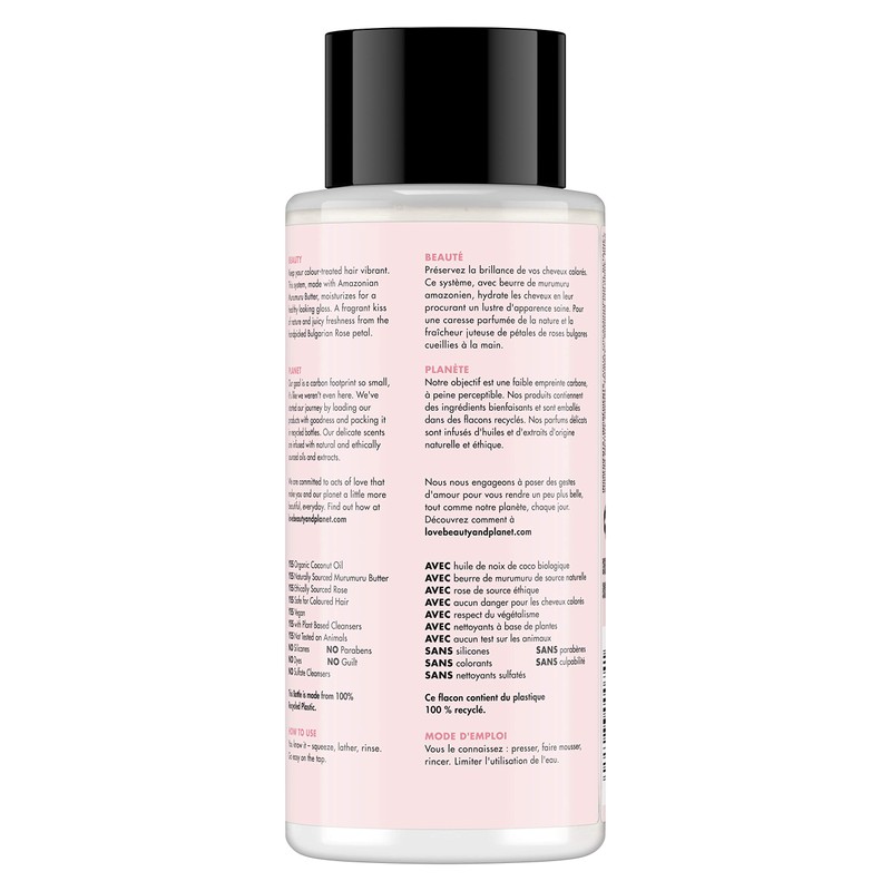 Love Beauty And Planet Murumuru Butter & Rose Oil Shampoo