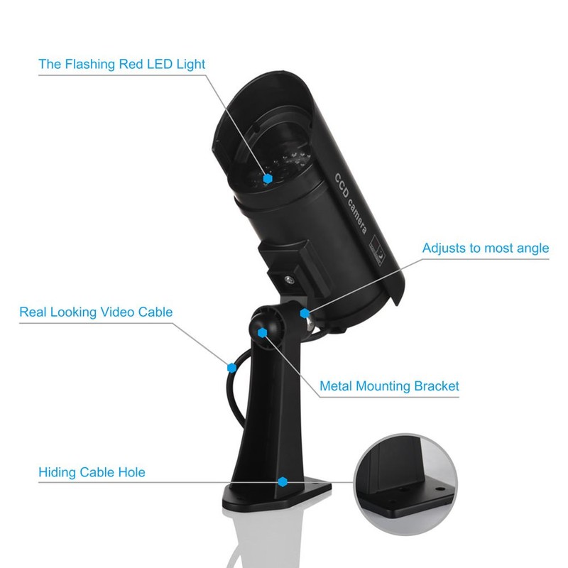 F FINDERS&CO Dummy Security Camera, Fake CCTV Surveillance System with