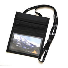 everest1953 Chest Safe Chest Bag Neck Pouch Shoulder Bag with 2 RFID Blockers, black, Neck pouch