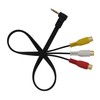 CERRXIAN 3.5mm 4 Pole Mini Plug L Plug Male to