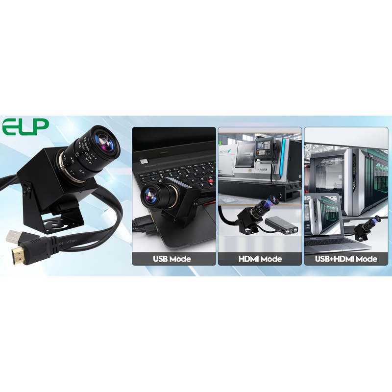 ELP 4K 30FPS USB HDMI USB Camera Manual Zoom Webcam