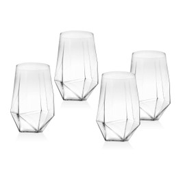 Highball Beverage Glass Cup Isla by Godinger – 24 oz, Set of 4