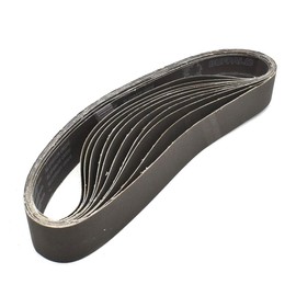 Hardin HPG240-10 1-1/2" x 30" Aluminum Oxide Sanding Belt, 240 Grit, 10 Pack