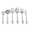 RiverRidge Rose Monogrammed Flatware Set 46 Piece Silverware - V