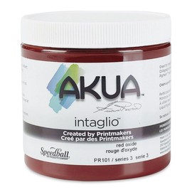 Akua Intaglio Water-Based Ink, 8-Ounce Jar, Red Oxide