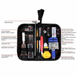 WatchToolz 147 pcs Watch Repair Kit Watchmaker Back Case Remover Opener Link Pin Spring Bar