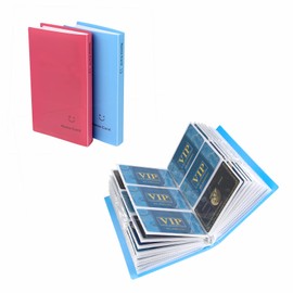 GAJOFO Business Card Organizer Business Card Holder Book ,Credit Card Holder, Portable Business Card Binder File Sleeve Storage, Business Card Holders, 2 PCS Name Card Holder For Men & Women.