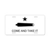 Sticker Tiger Texas Come and Take It Flag Aluminum License Plate - Front License Plate, Vanity Tag