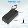 SDTC Tech 9V Battery Holder with Wires, 9 Volt Battery