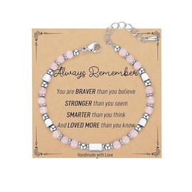 Gifts for Teen Girls, Stocking Stuffers for Teens, Kids, Girls Christmas Gifts - Tiny Bracelet Teen Girl Gifts Trendy Stuff with Inspirational Card