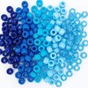 MIIIM 1000PCS 6x9mm Pony Beads Bulk, 5 Styles Blue Pony