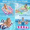 Inflatable Pool Floats Adult, 4-in-1 Multi-Purpose Pool Float Rafts Water