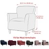 Elehealthy Stretch Chair Covers Banquet Armchair Slipcovers Luxury Velvet Armchair
