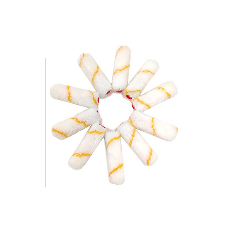 100 Pieces 4 Inch Paint Roller Covers Small Roller Nap