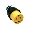 BRUFER 320203 Heavy Duty Female Electrical Plug 3-Prong 125V 15A