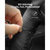 Belinous Leather Steering Wheel Cover Lace Up, Genuine Leather Hand
