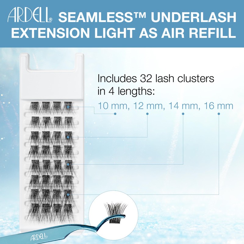Ardell Seamless Light-as-Air Underlash Extensions - Refill Pack, Natural Lash