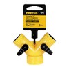 Pretul AD-2P, Conector "Y" plástico, válvula de cierre independiente, entrada