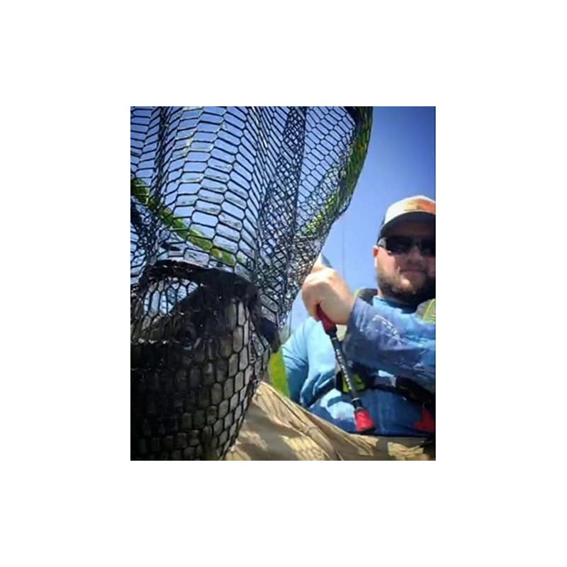 LastMemory Foreverlast YakNet Large Hoop Floatable Fishing Net, Green