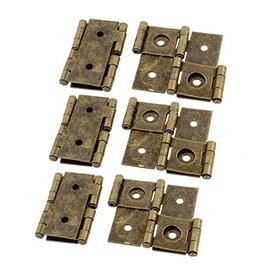 uxcell a16090600ux0027 46mmx54mm Retro Style Double Acting Folding Screen Hinge Bronze Tone 6pcs (Pack of 6)