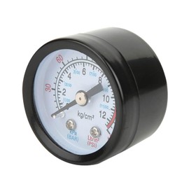 Air Compressor Pressure Gauge Gauge Display Black Iron Housing Diameter of Lower Bracket Approx. 42mm for Screw Piston Compressor