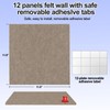 Bulletin Board 12 Pack Felt Wall Tiles with Safe Removable