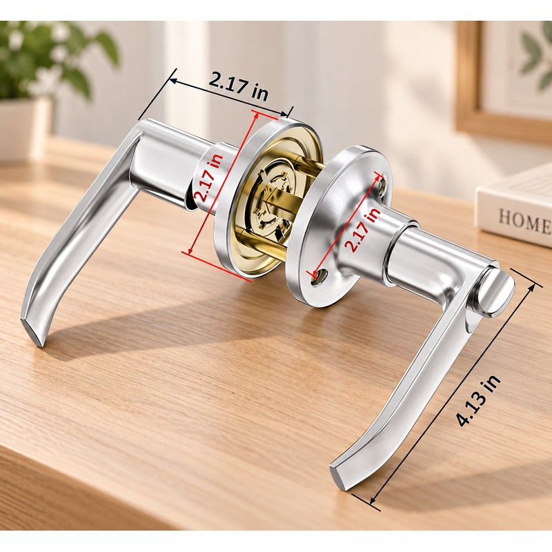 Keyed Door Handle Lock for Bedroom and Living Room Doors